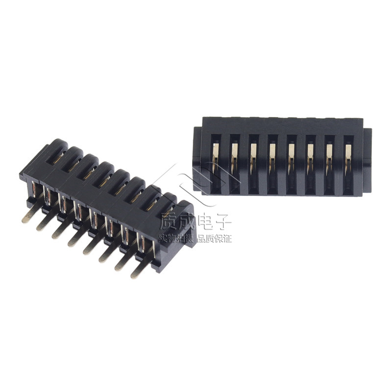 金手指電池連接器母座2.0間距8Pin直插 ZC-08P20MLHL導航儀充電座