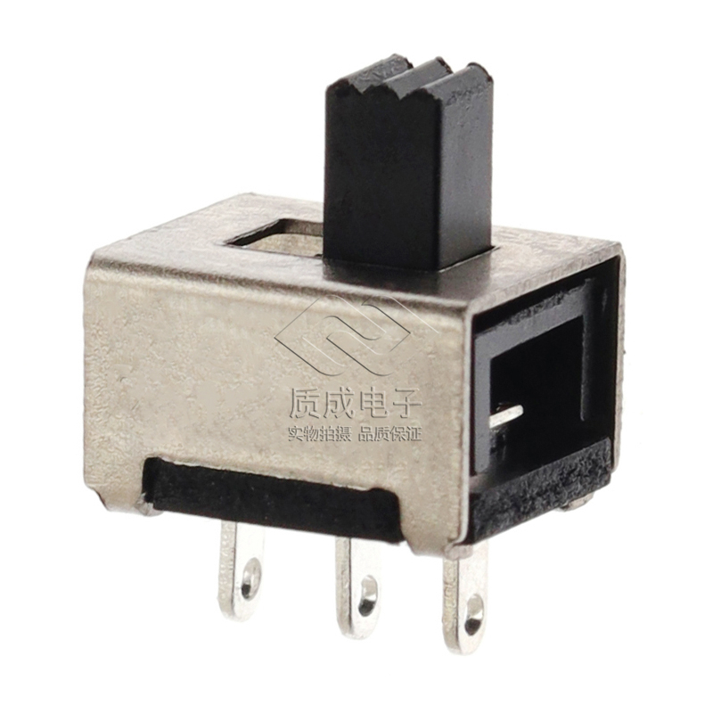 SS-12E88（1P2T) 無耳大電流立式撥動開關 微型三腳兩檔推動開關