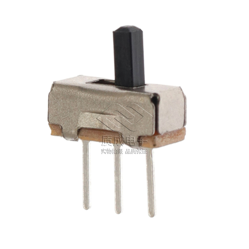 微型單極雙位立式直柄撥動開關(guān)SS12D00單排三腳 電子玩具滑動開關(guān)