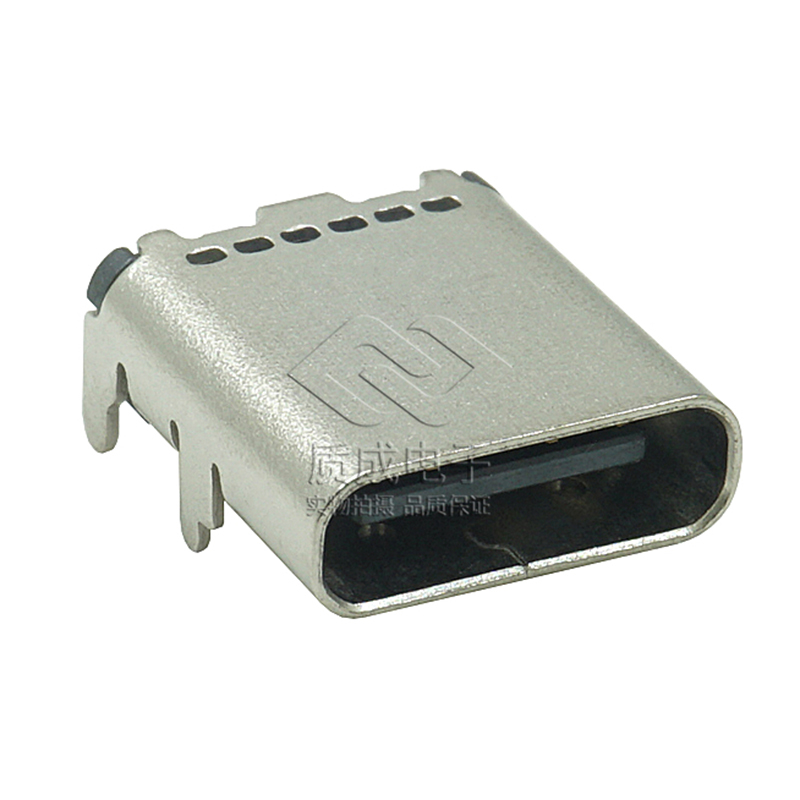TYPE C連接器一體成型母座單排16PIN長L=10.0mm