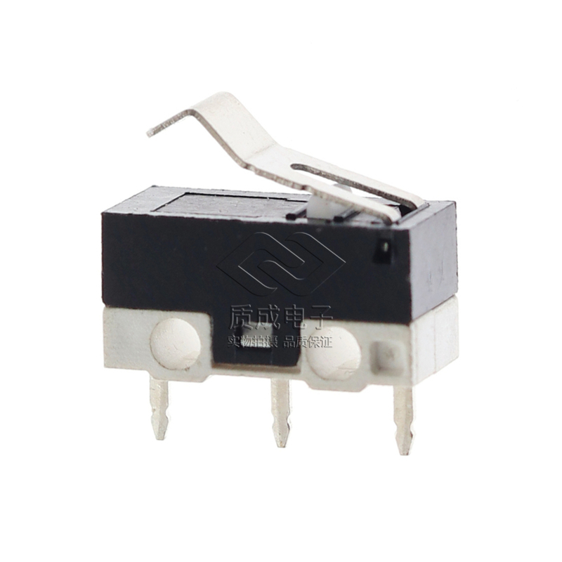 微動開關DM-53PW-30-3三腳直插自動售貨機小微動開關帶弧形短壓柄